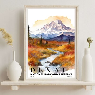 Denali National Park and Preserve Poster, Travel Art, Office Poster, Home Decor | S4 - image6